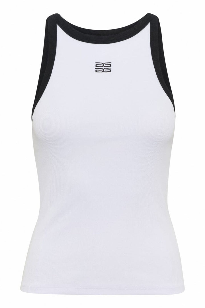 Gestuz - Gzdrew Contrast Logo Tank 10910270 - 110601 - Bright White