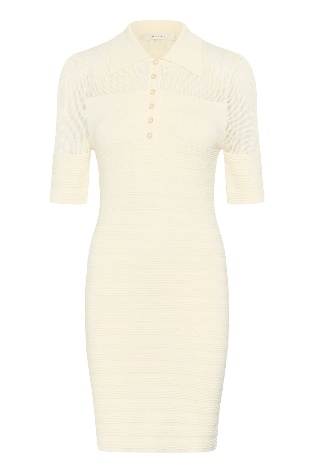 Forudbestilling - Gestuz - Gzmagny Dress 10910347 - 110103 - Egret Kjoler 