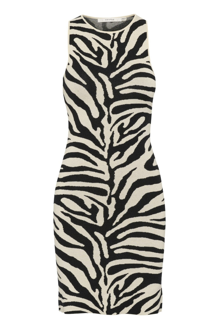 Gestuz - Gzzebba Dress 10910342 - 107873 - Black/Birch Tiger