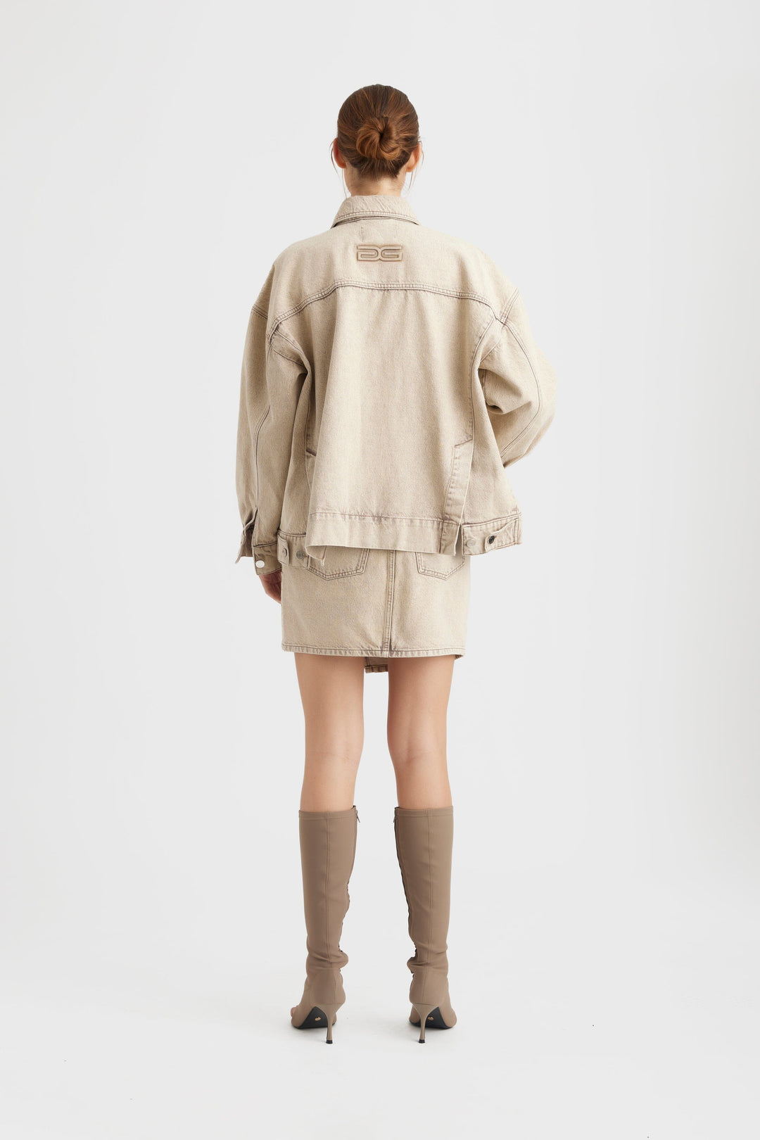 Forudbestilling - Gestuz - KiraGZ short skirt - Light brown washed Nederdele 