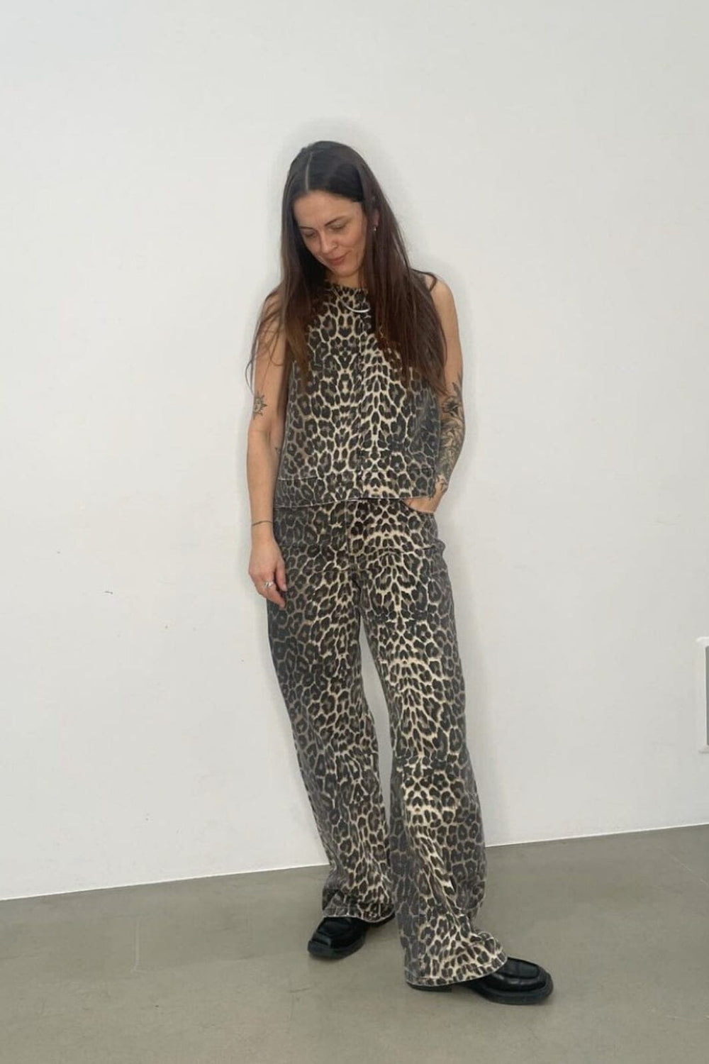 Forudbestilling - Global Funk - Cadian-G - P35 Leopard Mist Jeans 