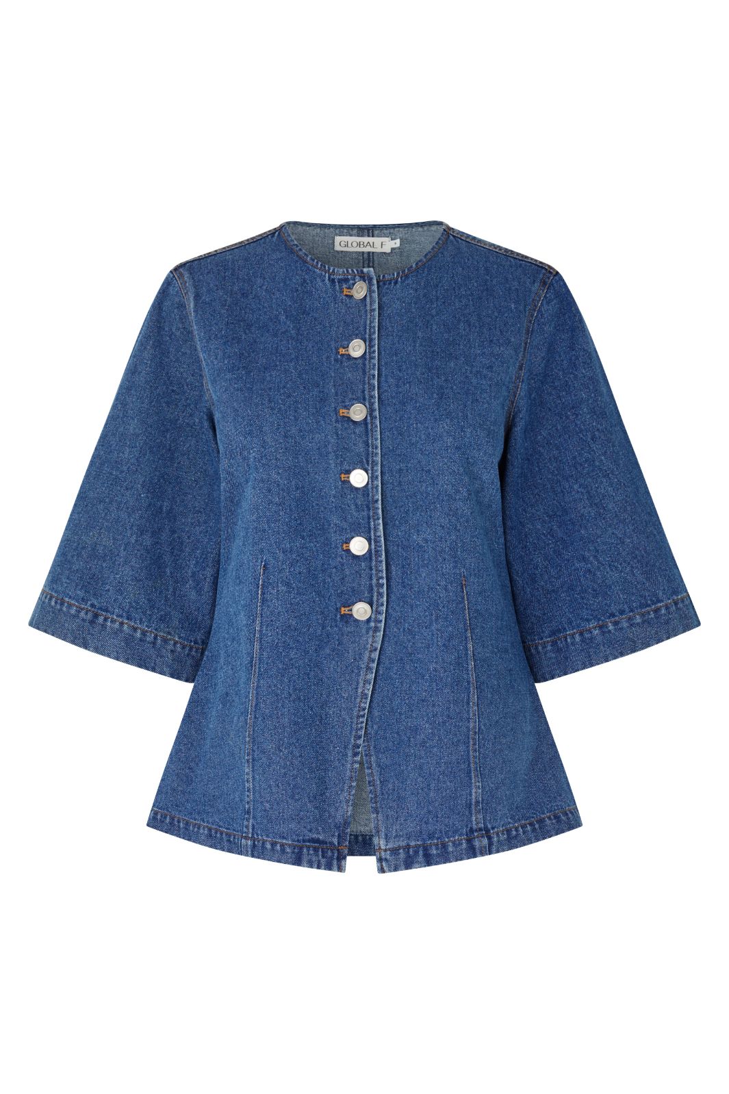 Forudbestilling - Global Funk - Lila-G 74350296 - P32 - Vintage Blue Wash Skjorter 