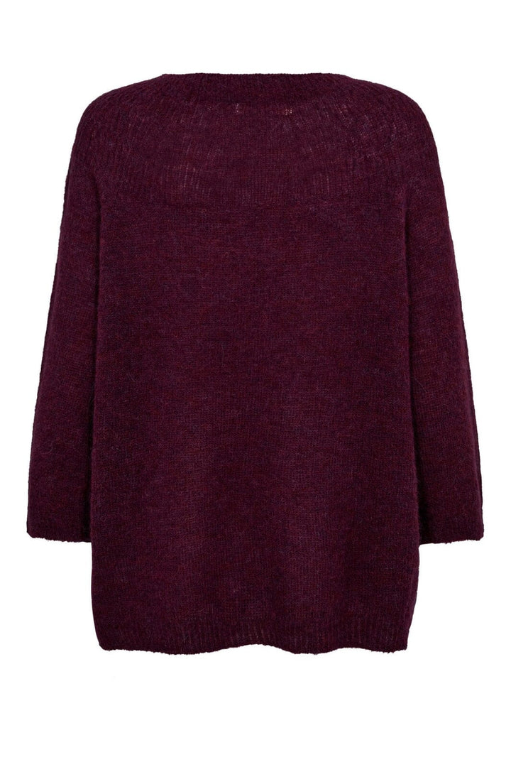 Forudbestilling - Gossia - Ameliago Sweater G1817 - Dark Plum Strikbluser 