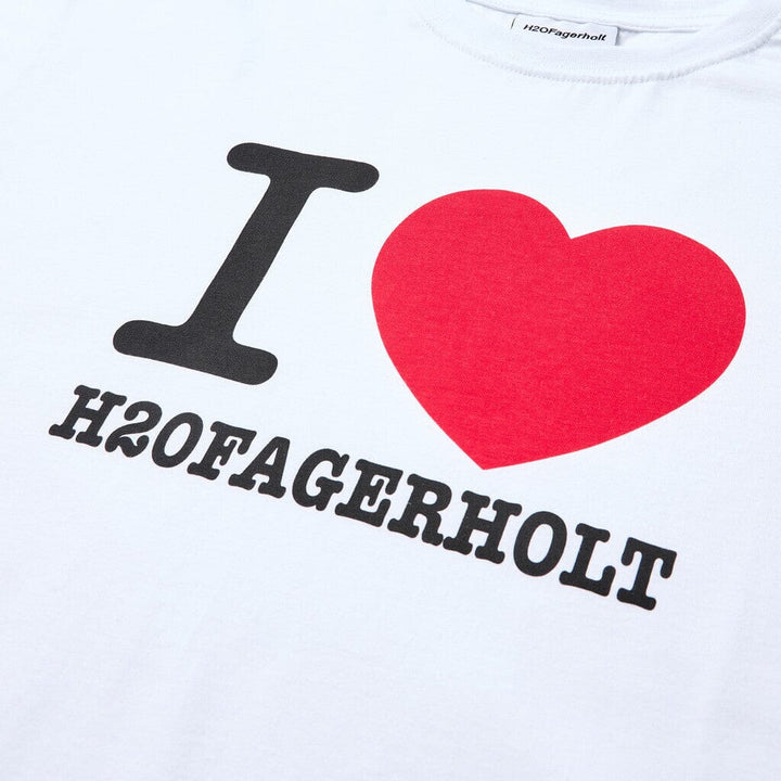 Forudbestilling - H2O Fagerholt - I Love Tee - 1006 Off White T-shirts 