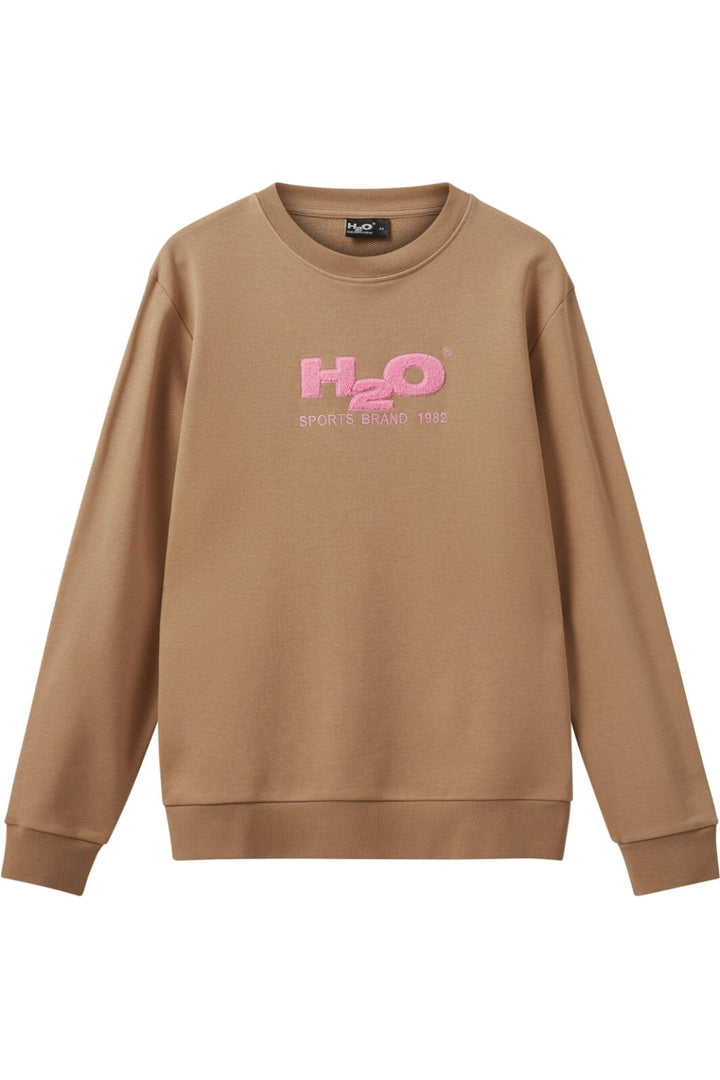 H2O - Logo Sweat O'Neck - 7255 Oak/Flamingo