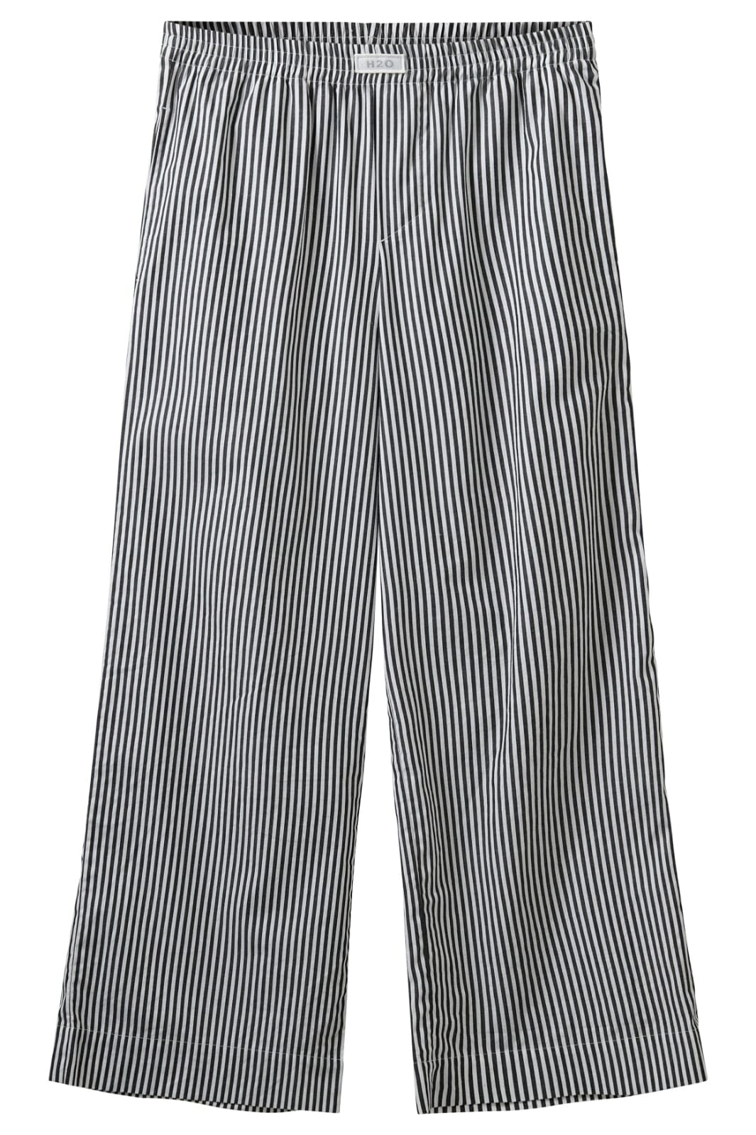 Forudbestilling - H2O - Rønne Essential Pajamas Pants - 7081 Black/White Stripe Bukser 