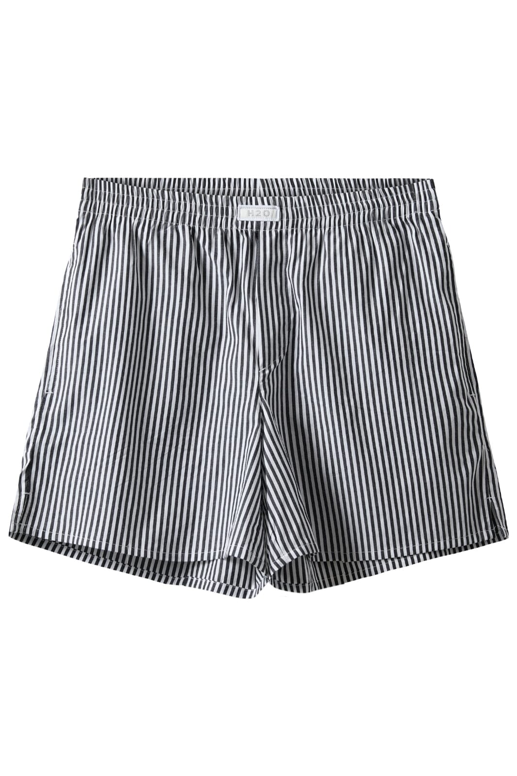 Forudbestilling - H2O - Rønne Essential Pajamas Shorts - 7081 Black/White Stripe Shorts 