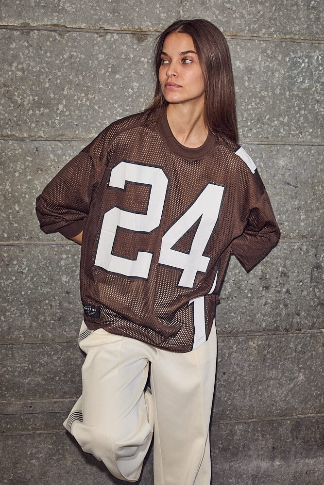 Forudbestilling - Haute L'Amitié - American Football Ls Tee HL10049 - Mocca Skjorter 