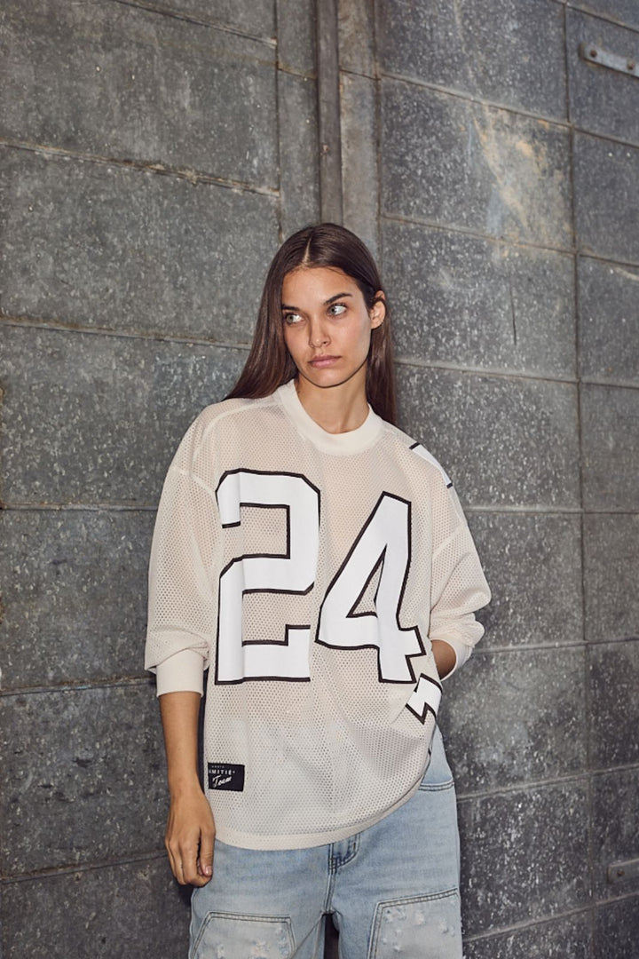 Forudbestilling - Haute L'Amitié - American Football Ls Tee HL10049 - Pearl Skjorter 