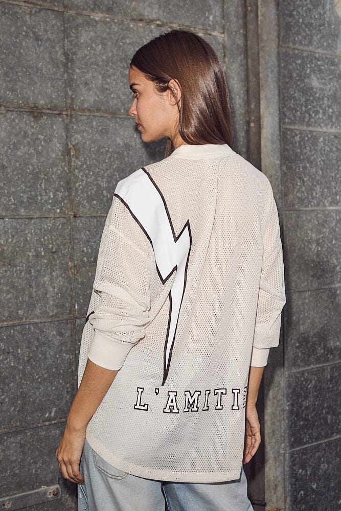 Forudbestilling - Haute L'Amitié - American Football Ls Tee HL10049 - Pearl Skjorter 
