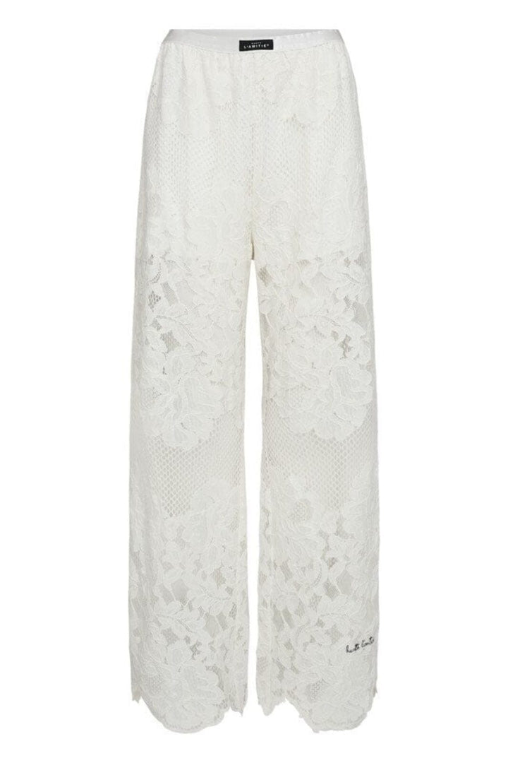 Forudbestilling - Haute L'Amitié - Curvey Lace Hem Pant HL10214 - Off-White