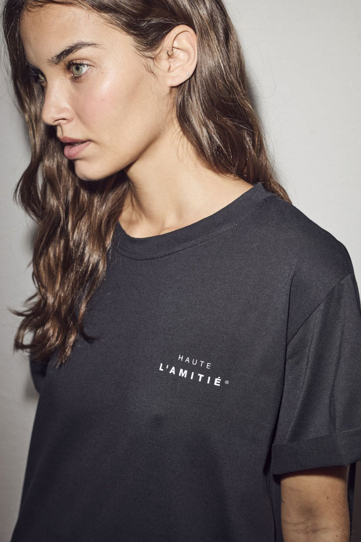 Forudbestilling - Haute L'Amitié - Hl Crew Neck Tee Dress HL10123 - Black Kjoler 