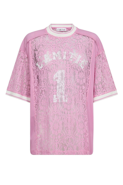 Forudbestilling - Haute L'Amitié - Lace Football Tee HL10001 - Candyfloss T-shirts 