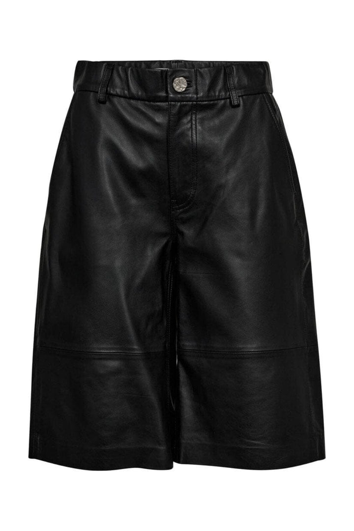 Haute L'Amitié - Leather Bermudas HL10207 - Black