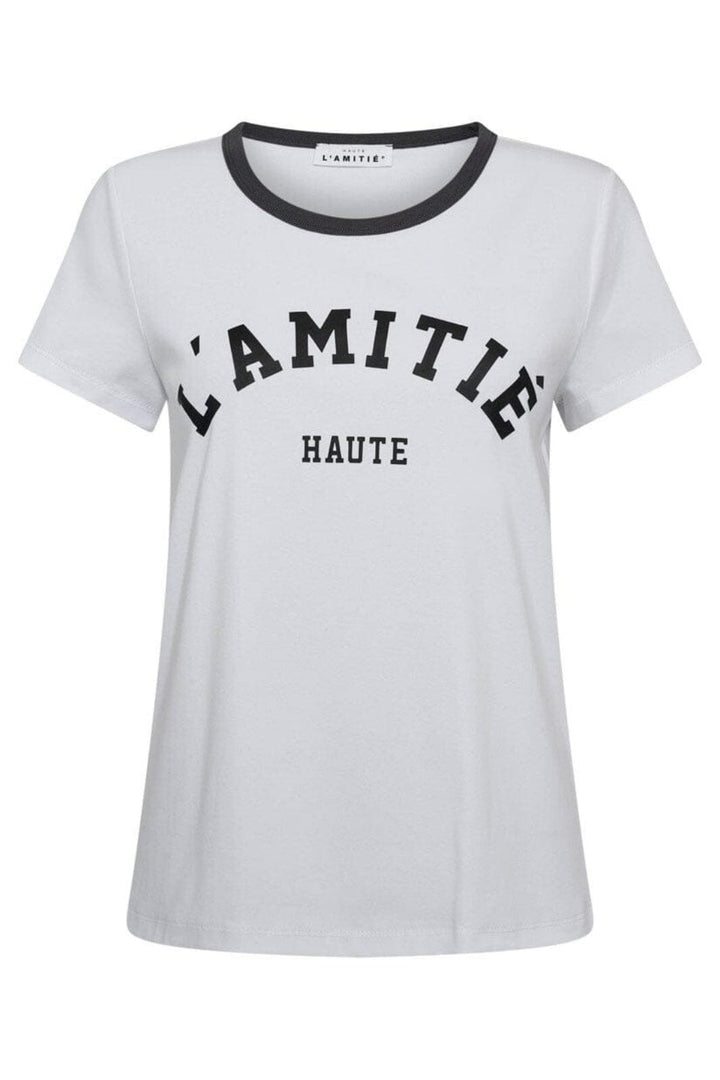Haute L'Amitié - Neckline Logo Tee HL10006 - White/Ink
