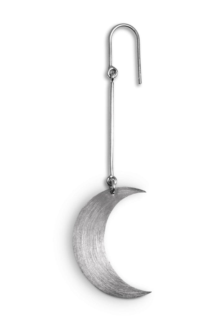 Forudbestilling - Jane Kønig - Half Moon Earring - Forsølvet Øreringe 