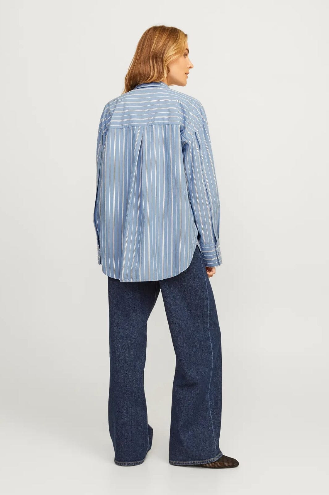 Jjxx - Jxtessa Ls Poplin Rlx Shirt Sn - 4548614 Coronet Blue Aop