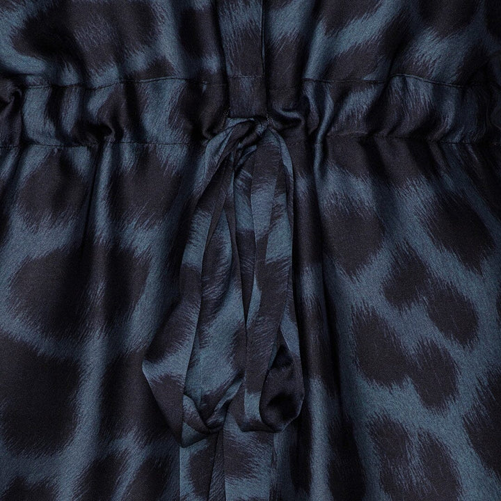 Forudbestilling - Karmamia - Nakita Maxi Dress - Navy Flower Leopard Kjoler 