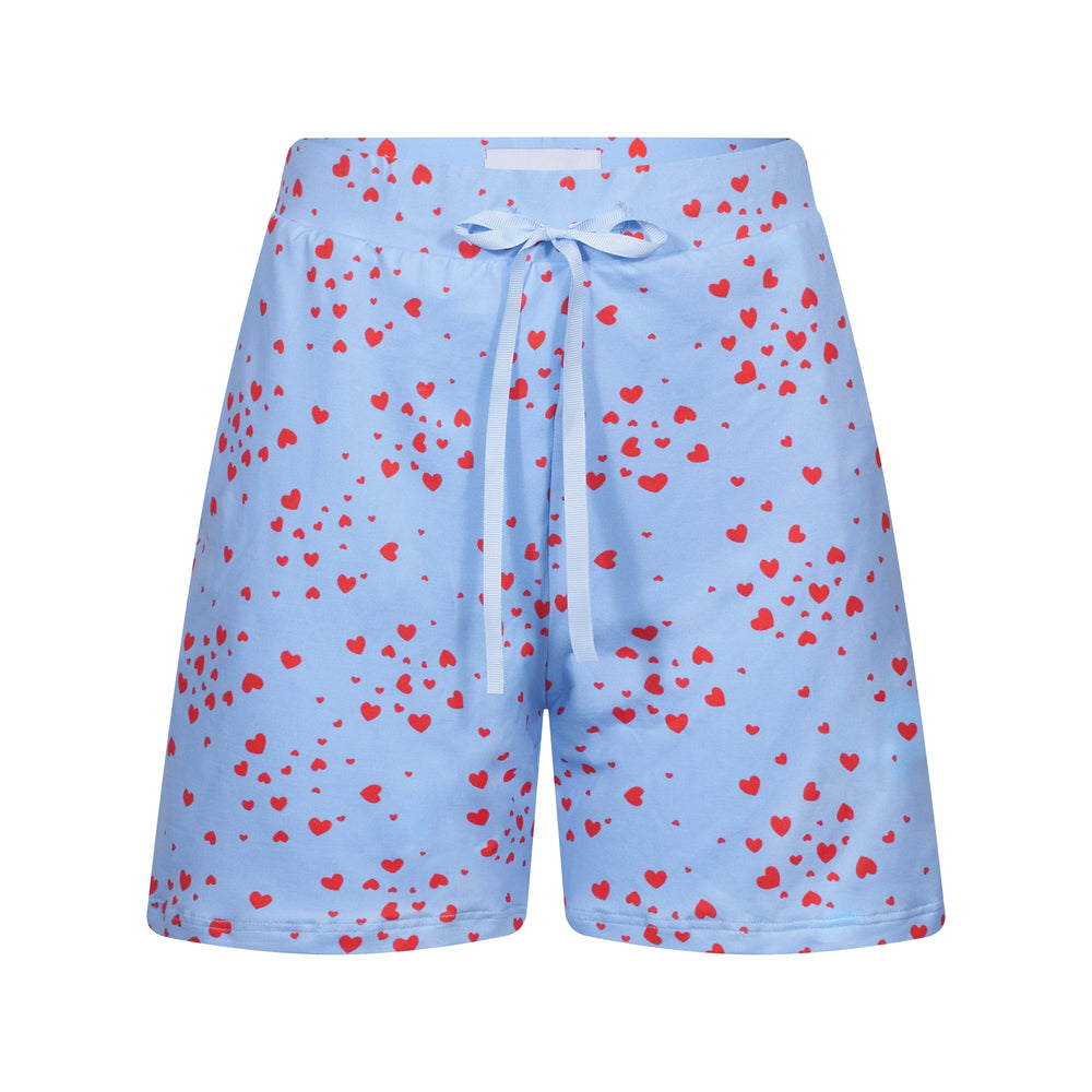 Forudbestilling - Liberte - Alma-Shorts - Light Blue Pink Heart Shorts 