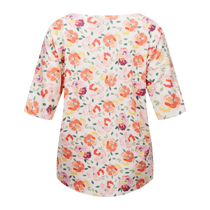 Forudbestilling - Liberte - Alma-Tshirt - Creamy Peach Flower T-shirts 