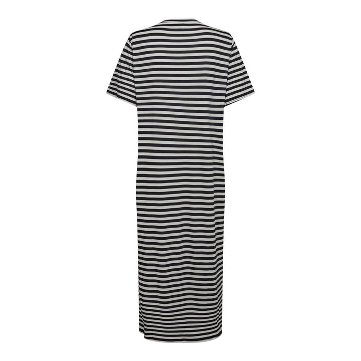 Forudbestilling - Liberte - Alma-Tshirt-Dress - Black Creme Stripe Kjoler 