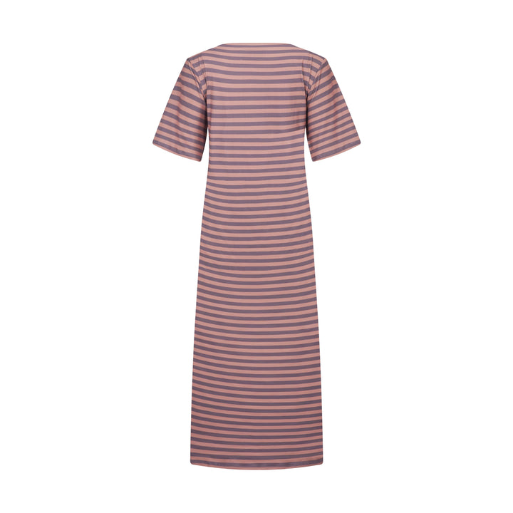 Forudbestilling - Liberte - Alma-Tshirt-Dress - Brown Stripe Kjoler 