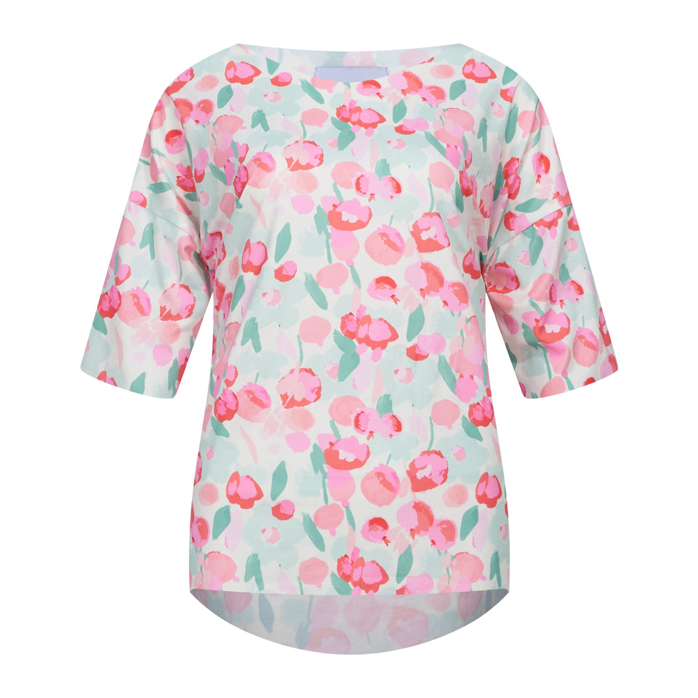 Forudbestilling - Liberte - Alma-Tshirt - Mint Pink Flower T-shirts 