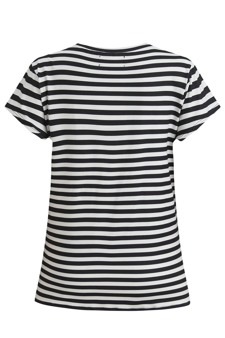 Forudbestilling - Liberte - Alma-U-Tshirt - Black Creme Stripe