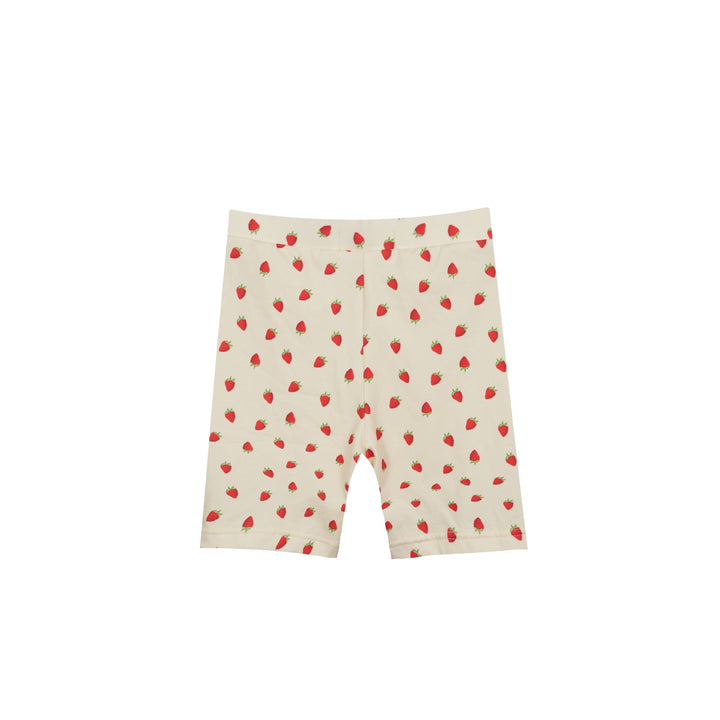 Forudbestilling - Liberte Ami - Alma-Bicycle-Shorts (Kids) - Creamy Strawberry Shorts 