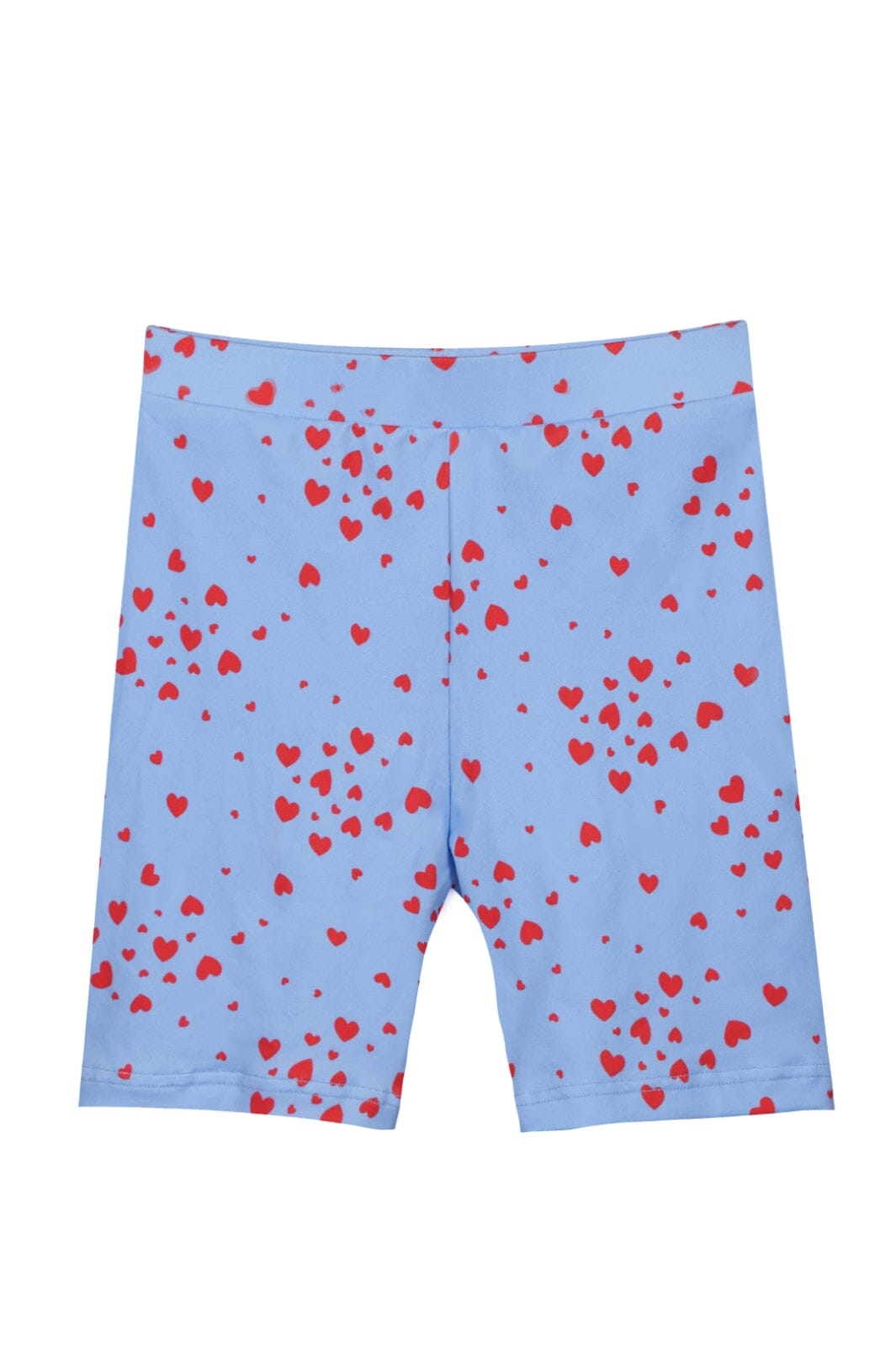 Forudbestilling - Liberte Ami - Alma-Bicycle-Shorts (Kids) - Light Blue Pink Heart Shorts 