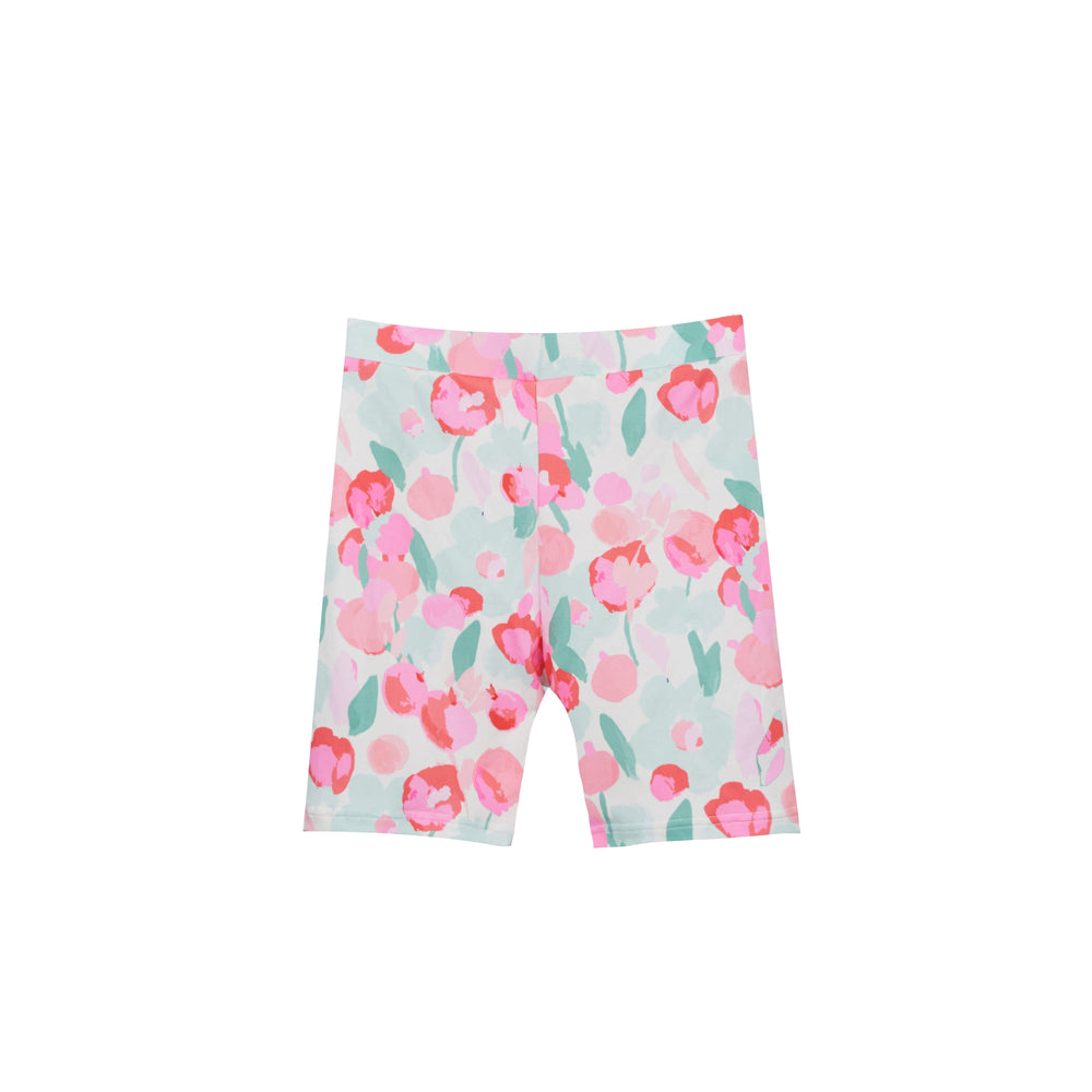 Forudbestilling - Liberte Ami - Alma-Bicycle-Shorts (Kids) - Mint Pink Flower Shorts 