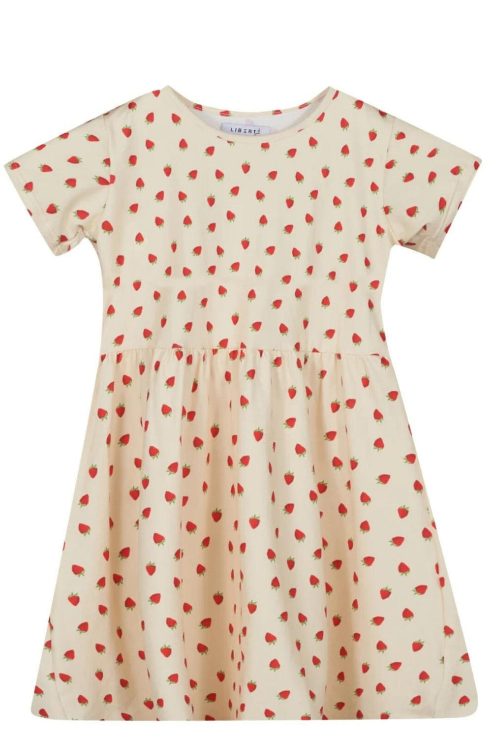 Forudbestilling - Liberte Ami - Alma-Ss-Babydoll-Dress (Kids) - Creamy Strawberry Kjoler 