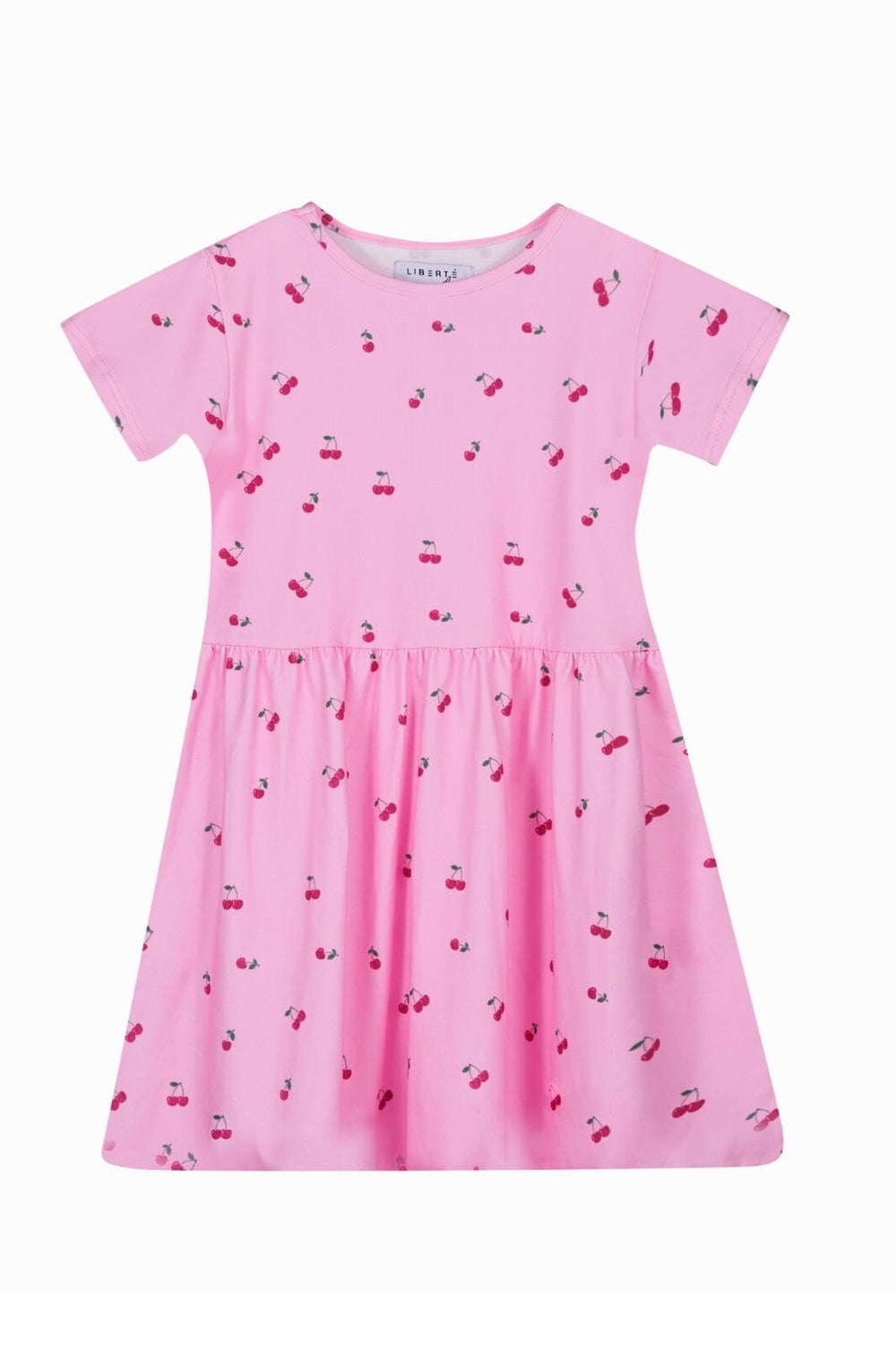 Forudbestilling - Liberte Ami - Alma-Ss-Babydoll-Dress (Kids) - Pink Cherry Kjoler 