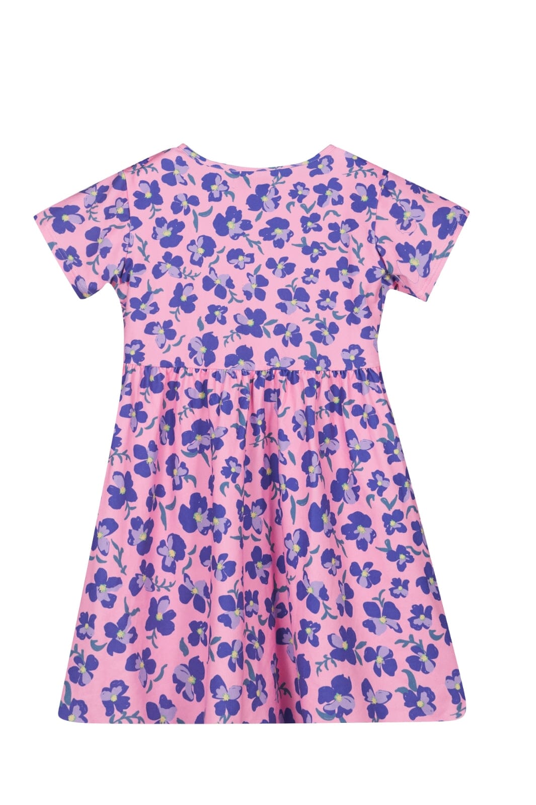 Forudbestilling - Liberte Ami - Alma-Ss-Babydoll-Dress (Kids) - Pink Purple Flower Kjoler 