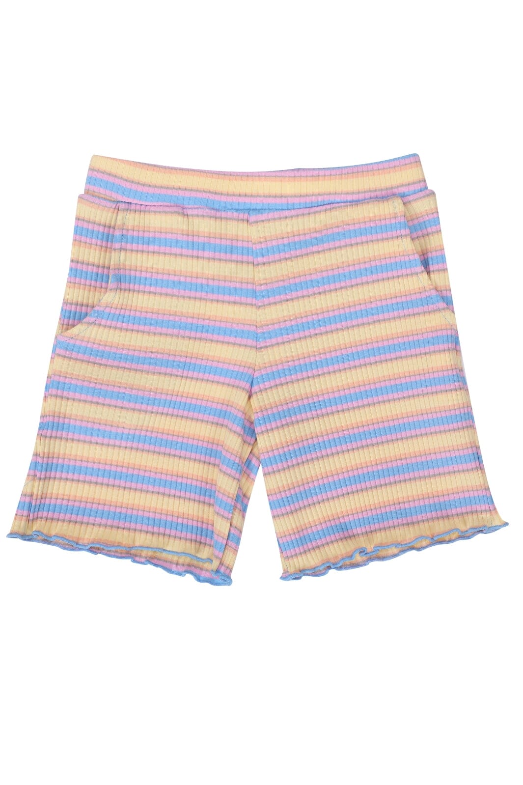 Forudbestilling - Liberte Ami - Natalia-Shorts-Kids - Yellow Rose Blue Stripe Shorts 