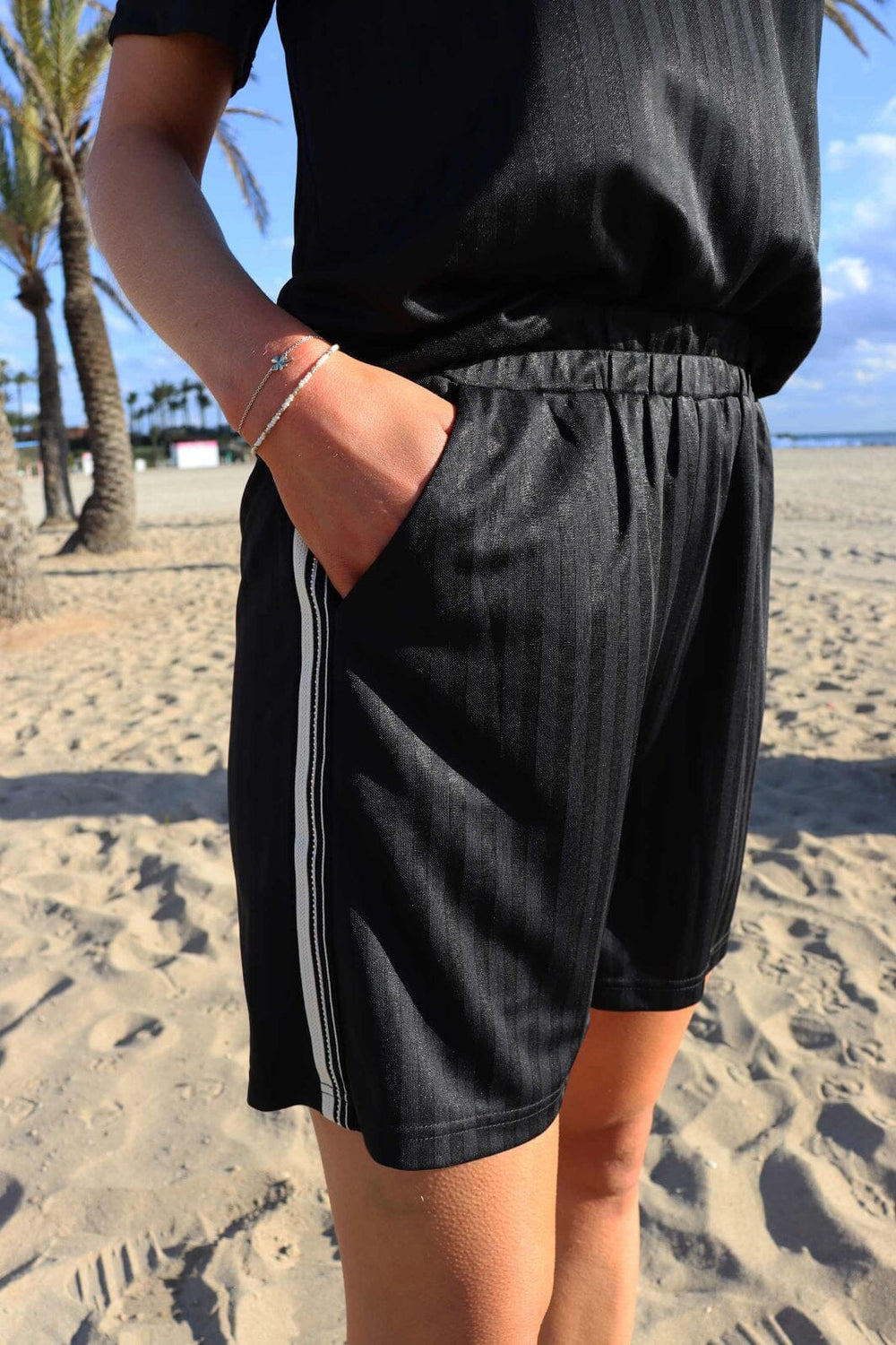 Liberte - Felia-Shorts 22230 - Black Simili