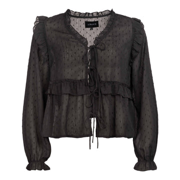 Liberte dam långärmad mesh top 4086 - night sky multicolor