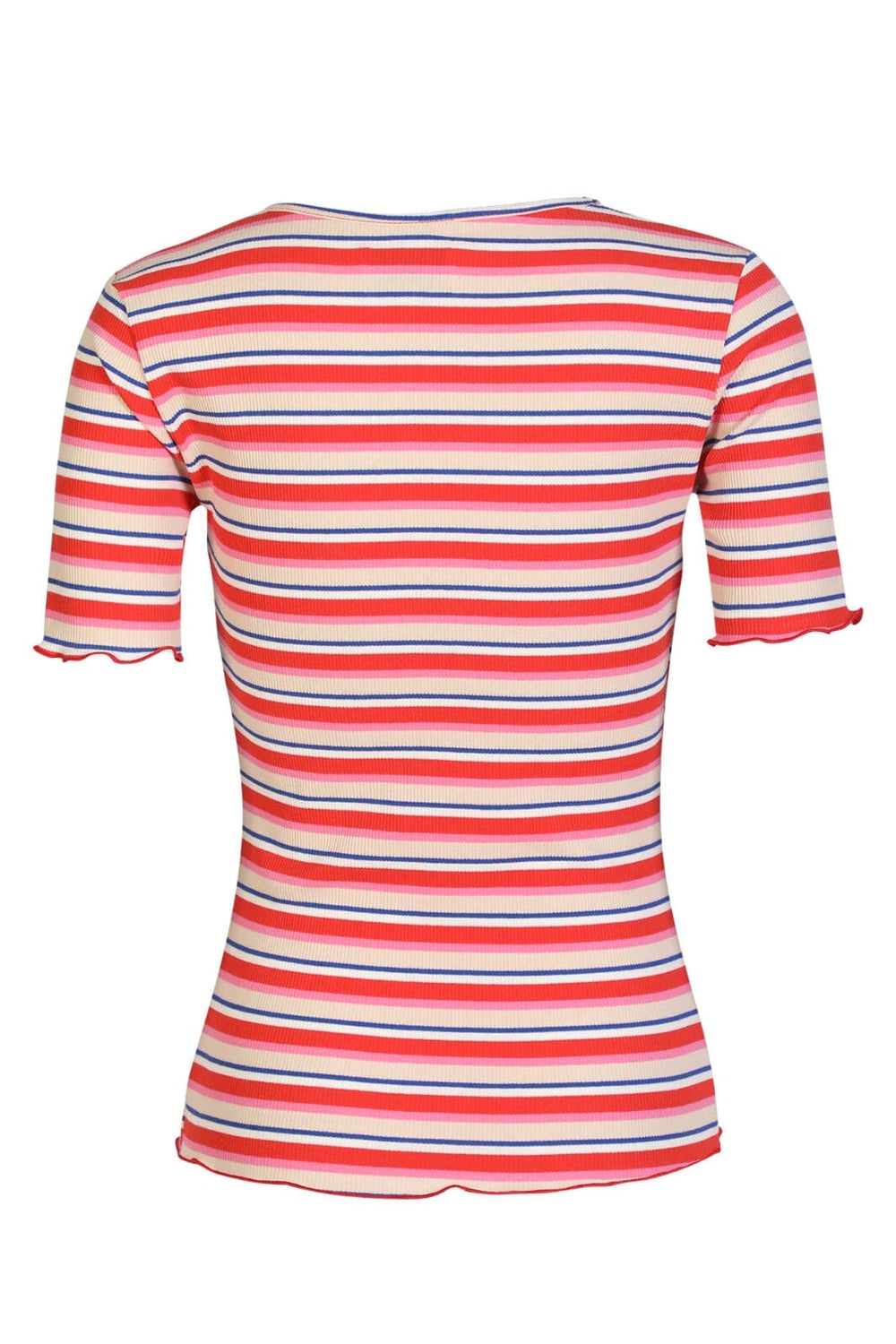 Liberte - Natalia-Ss-Blouse 9971 - Creme Orange Blue Stripe