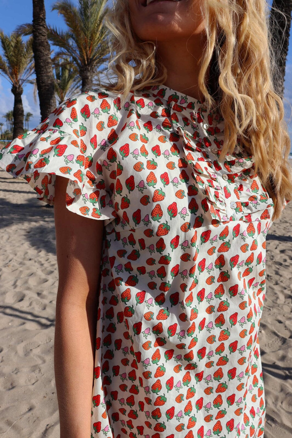 Liberte - Tia-Frill-Dress 22055 - Strawberry