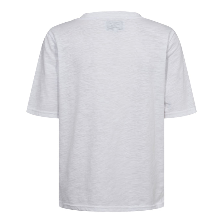 Forudbestilling - Liberte - Ulla-Ss-Vneck-Tshirt - White T-shirts 
