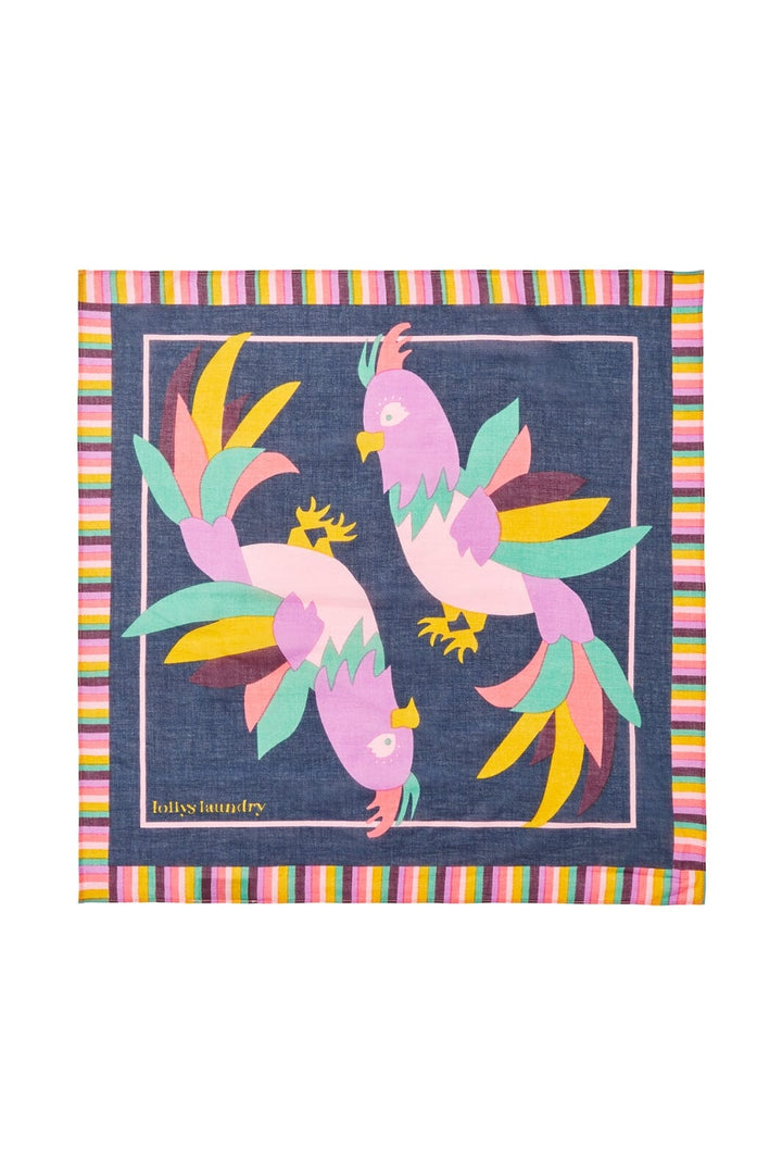 Forudbestilling - Lollys Laundry - Birdyll Scarf70047-00014 - 70 Multi Tørklæder 