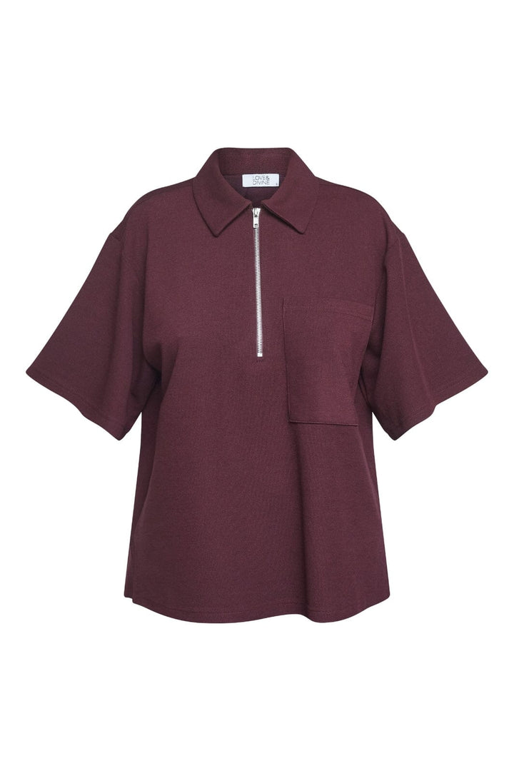 Forudbestilling - Love & Divine - Love1362 18878 - 516 - D. Bordeaux Strikbluser 