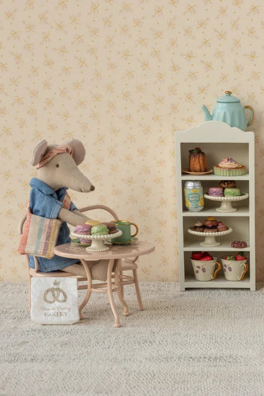 Maileg - Cafésæt, Mus, Stor - Lyserød - Mouse Furniture