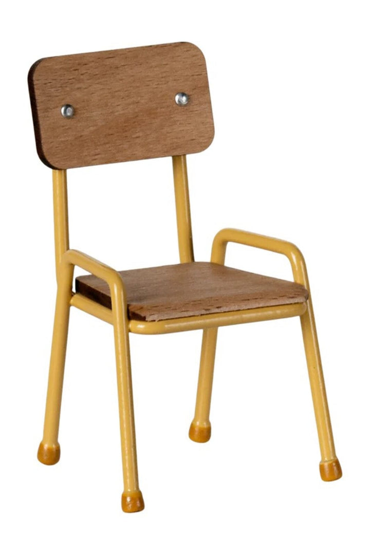 Maileg - Stol, Mus - Gul - Mouse Furniture