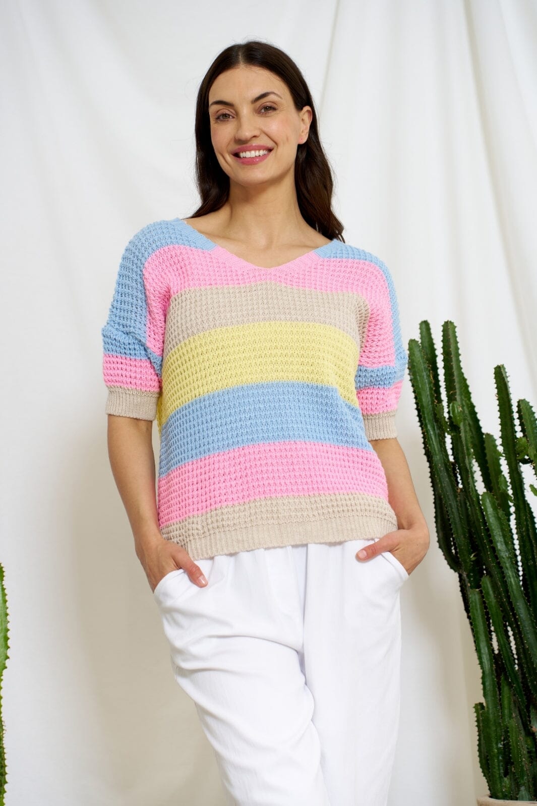 Forudbestilling - Marta Du Chateau - Mdcadela Knit 8075 - Celeste Strikbluser 