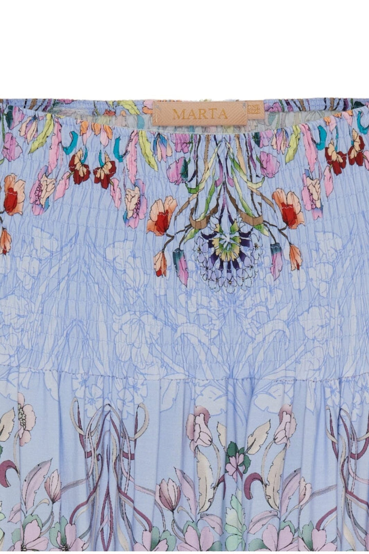 Marta Du Chateau - Mdcjosefina Skirt 5849 - 361Tpzprintceleste