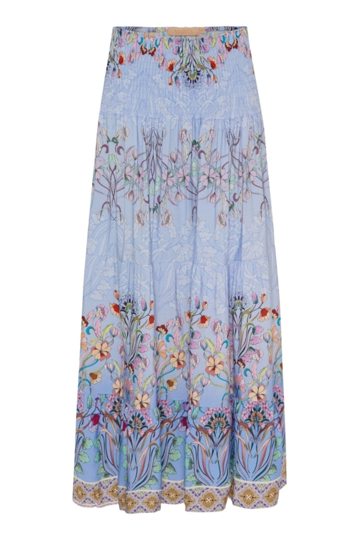 Marta Du Chateau - Mdcjosefina Skirt 5849 - 361Tpzprintceleste