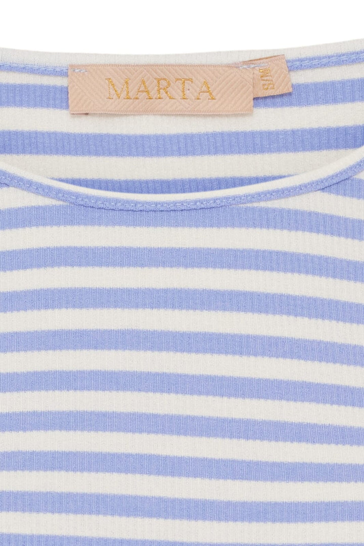 Marta Du Chateau - Mdcjosiane Ls Tee 49066 - Celeste/Greggio