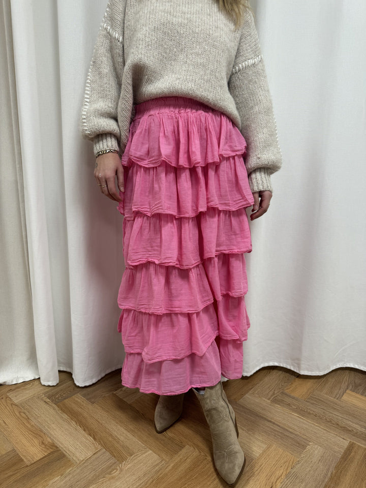 Forudbestilling - Marta Du Chateau - Mdckaren Skirt - Rosa Pink Nederdele 