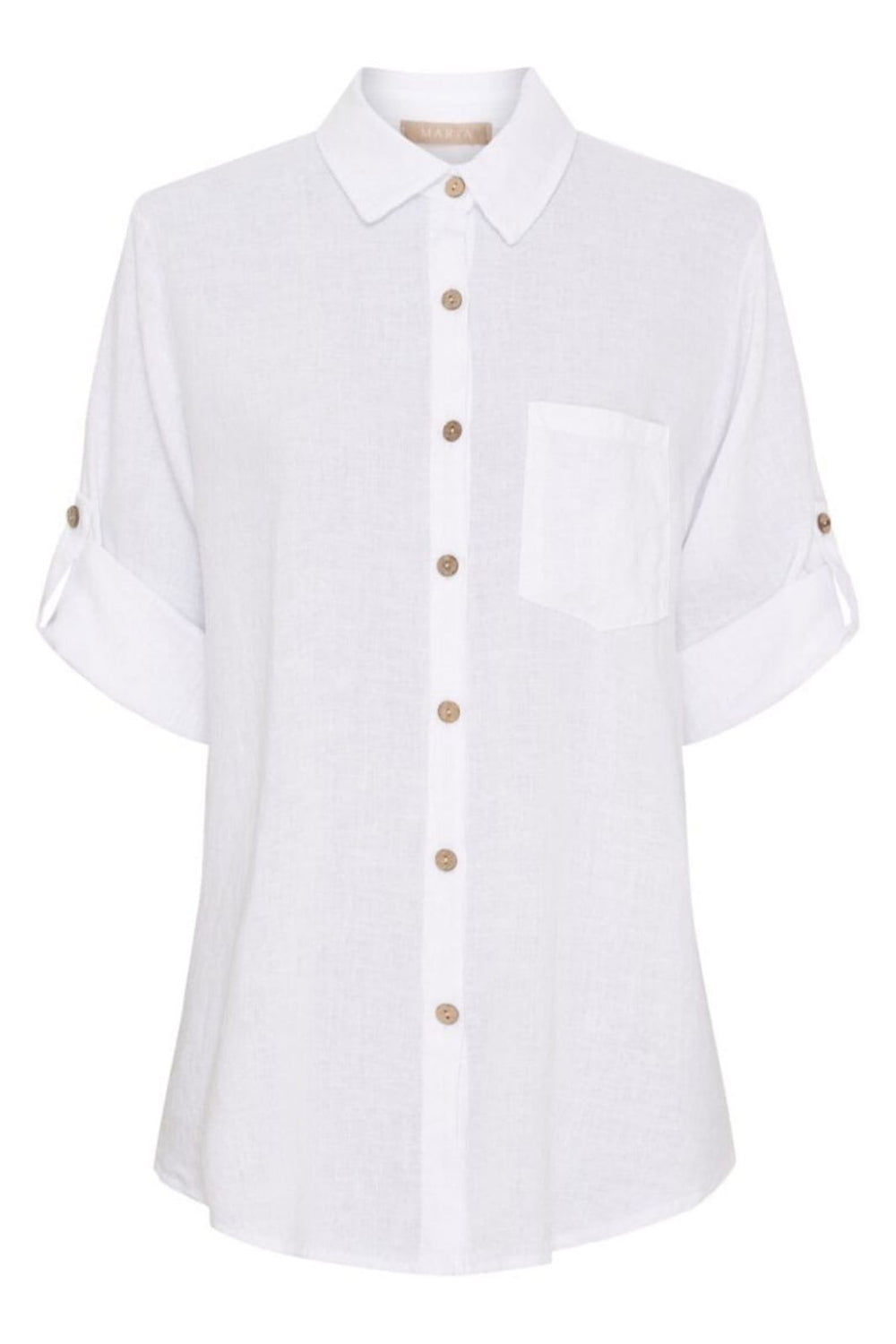 Forudbestilling - Marta Du Chateau - Mdckiara Shirt 258354 - Optical White Skjorter 